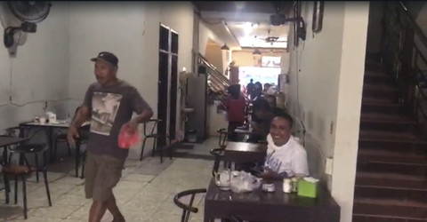 Kepanikan warga saat gempa di Ambon.  Foto: Dok. kumparan