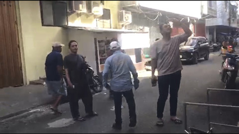 Kepanikan warga saat gempa di Ambon.  Foto: Dok. kumparan