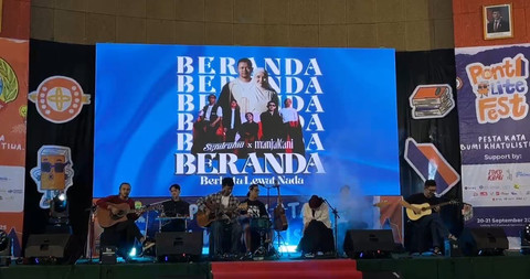'BERANDA: Berkata Lewat Nada' hadirkan Manjakani dan Syndrama di Ponti Lite Fest 2025 pada Sabtu malam, 20 September 2025. Foto: Dok. Hi!Pontianak