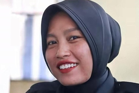 Briptu Rizka Sintiyani, pelaku pembunuhan suaminya sendiri, Brigadir Esco di Lombok. Foto: Dok. Istimewa
