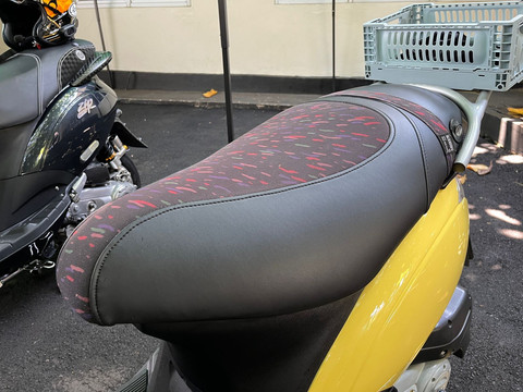 Piaggio Zip milik Adha di acara kumparan On The Road, Sabtu (13/9/2025). Foto: Syahrul Ghiffari/kumparan