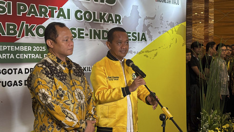 Ketum Golkar, Bahlil Lahadalia di Pullman Central Park, Jakarta Barat pada Senin (22/9/2025). Foto: Abid Raihan/kumparan