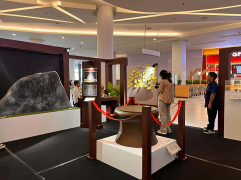 Kementerian Kebudayaan Balai Pelestarian Kebudayaan Wilayah XII Kalimantan Barat menggelar pameran peninggalan masa prasejarah Hindu-Buddha bertajuk 'Era Lalu untuk Era Baru' di Gaia Mall pada tanggal 21-24 September 2025. Foto: Dok. Hi!Pontianak