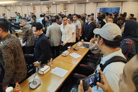 Suasana audiensi Pimpinan DPR dan perwakilan Konsorsium Pembaruan Agraria di Kompleks Parlemen Senayan, Jakarta, Rabu (24/9/2025). Foto: Luthfi Humam/kumparan