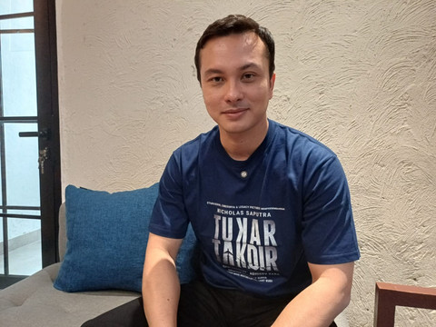 Nicholas Saputra dalam Content Day film Tukar Takdir, Fatmawati, Jakarta Selatan, Rabu (24/9/2025).    Foto: Giovanni/kumparan