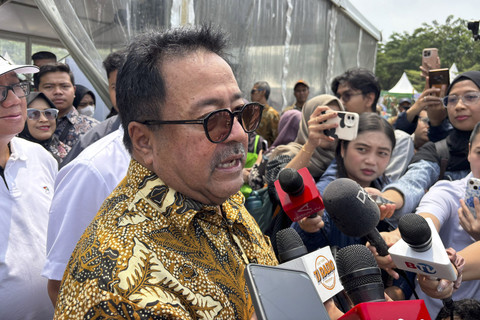 Gubernur Jakarta, Rano Karno di CIBIS Park, Jakarta, Kamis (25/9/2025). Foto: Abid Raihan/kumparan