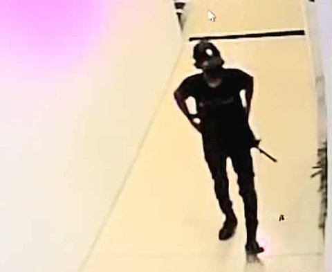 Praka S yang mengamuk di bank di Gowa. Dok: Ist