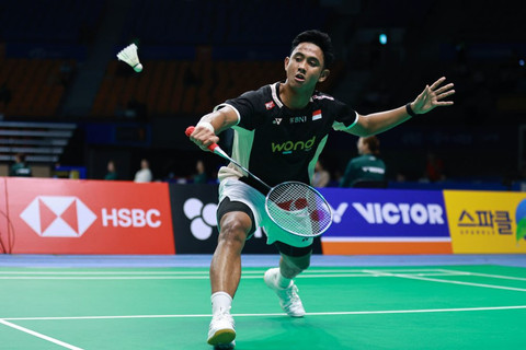 Alwi Farhan di Korea Open 2025. Foto: PBSI