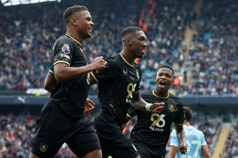 Man City vs Burnley di Liga Inggris. Foto: Hannah McKay/REUTERS