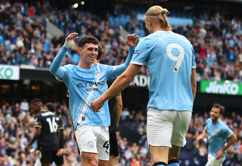 Man City vs Burnley di Liga Inggris. Foto: Craig Brough/REUTERS