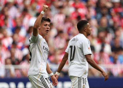 Atletico Madrid vs Real Madrid di Liga Spanyol. Foto: Violeta Santos Moura/REUTERS