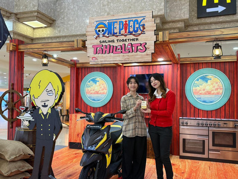  Steal the BeAT hadirkan unit eksklusif Honda BeAT One Piece Tahilalats edisi Zoro & Sanji di Plaza Surabaya. Foto: AHM