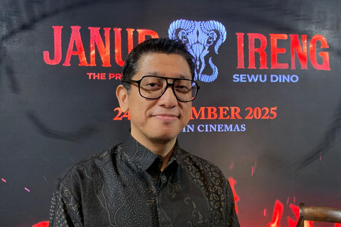 Kimo Stamboel dalam jumpa pers Janur Ireng di MD Place, Jakarta Selatan, Senin (29/9/2025). Foto: Vincentius Mario/kumparan