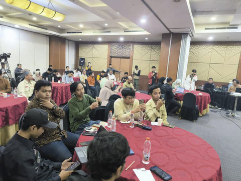 Konsolidasi NGO dan Aktivis Mengawal Global Sumud Flotilla digelar Indonesia Global Peace Convoy (IGPC) di Hotel Horison Balairung, Jakarta (30/9/2025). Foto: Rizki Baiquni Pratama/kumparan