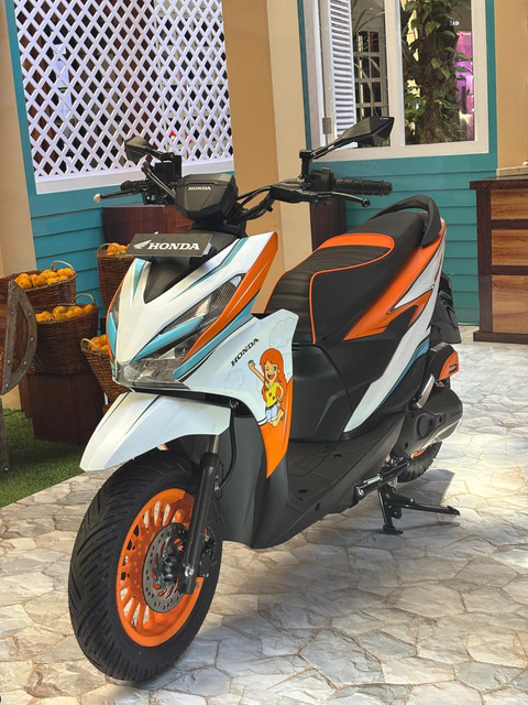 Honda BeAT One Piece Tahilalats dengan desain Nami. Foto: dok. AHM 