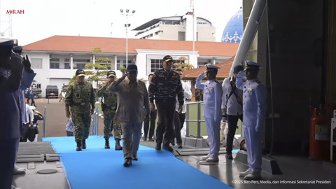Presiden RI Prabowo Subianto hadiri Sailing Pass TNI AL Tahun 2025 di Markas Komando Lintas Laut Militer, Jakarta Utara, Kamis (2/10/2025). Foto: YouTube/Sekretariat Presiden