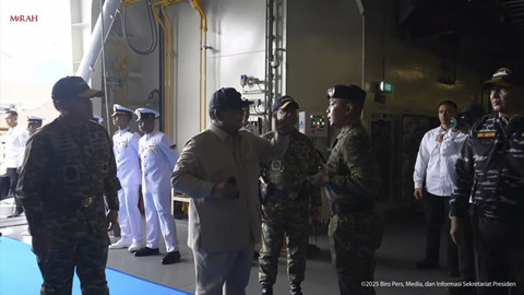 Presiden RI Prabowo Subianto hadiri Sailing Pass TNI AL Tahun 2025 di Markas Komando Lintas Laut Militer, Jakarta Utara, Kamis (2/10/2025). Foto: YouTube/Sekretariat Presiden