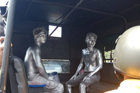 Ilustrasi manusia silver. Foto: Satpol PP Kota Yogya