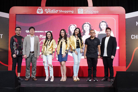 Press Conference Vidio Shopping bersama Shopee Indonesia. Foto: dok. Istimewa
