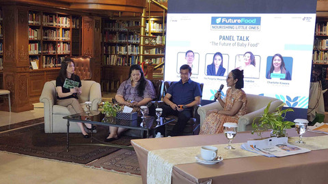 Final pitching program UMK makanan bayi dan anak bertajuk 'Future Food: Nourishing Little Ones' di Jakarta (2/10/2025). Foto: Azalia Amadea/kumparan