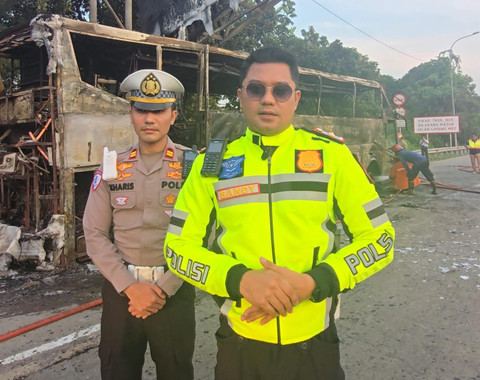 Kasat PJR Tol CIkampek Kompol Sandy Titah Nugraha. Foto: Dok. Istimewa