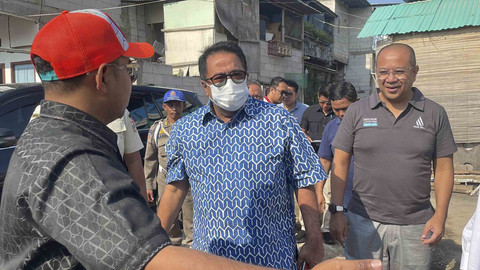 Wakil Gubernur Jakarta, Rano Karno menghadiri kegiatan Sehat dan Hemat Bersama PAM Jaya di Lapangan Tanah Merah, Ancol, Jakarta Utara, Sabtu (4/10/2025). Foto: Fadhil Pramudya/kumparan