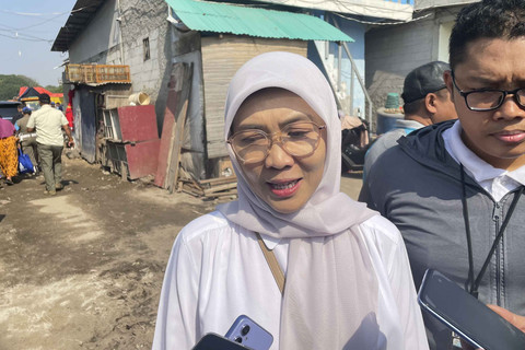 Kepala Dinas Kesehatan DKI Jakarta, Ani Ruspitawati, saat ditemui wartawan di Lapangan Tanah Merah, Ancol, Jakarta Utara, Sabtu (4/10/2025). Foto: Fadhil Pramudya/kumparan