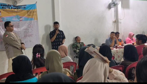 Sosialisasi kampung Pancasila di kelurahan Wonokromo Surabaya. 
