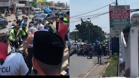 Aksi percobaan pencurian di depan RS Bhayangkara, Polda Lampung. | Foto: Dok Istimewa
