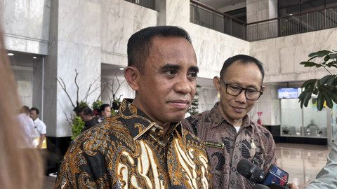 Gubernur Sulawesi Tengah Anwar Hafid di Kantor Pusat Kementerian Keuangan, Selasa (7/10/2025). Foto: Ave Airiza Gunanto/kumparan