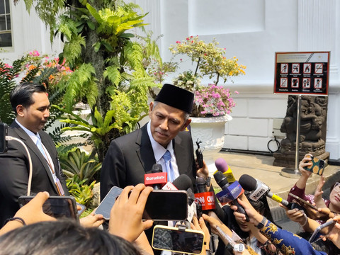 Ketua Dewan Komisioner LPS Anggito Abimanyu di Istana Negara Jakarta pada Rabu (8/10/2025).  Foto: Luthfi Humam/kumparan