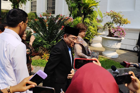dr Benjamin Paulus tiba di Istana Negara Jakarta, Rabu (8/10/2025). Foto: Luthfi Humam/kumparan