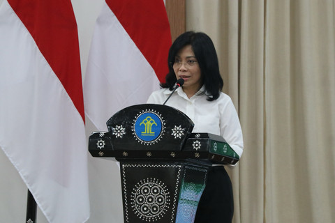 Kepala Badan Pembinaan Hukum Nasional (BPHN) Kementerian Hukum, Min Usihen pada Bimbingan Teknis Jabatan Fungsional Analis Hukum di di Aula Mudjono BPHN, Jakarta, Rabu (8/10/2025). Foto: Dok. Istimewa