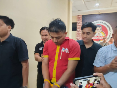 Tampang pelaku pembunuhan DO, pegawai minimarket yang jasadnya ditemukan di aliran Sungai Citarum Desa Curug, Kecamatan Klari, Karawang. Foto: kumparan