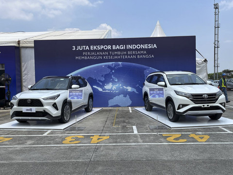 Ekspor 3 juta Toyota di pabrik PT. Toyota Motor Manufacturing Indonesia di Karawang. Foto: Fitra Andrianto/kumparan