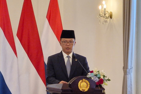 Pertemuan bilateral Menteri Luar Negeri Sugiono dan Menteri Luar Negeri Belanda David Van Weel di Gedung Pancasila, Kementerian Luar Negeri, Jakarta, Kamis (9/10/2025). Foto: Nadia Riso/kumparan