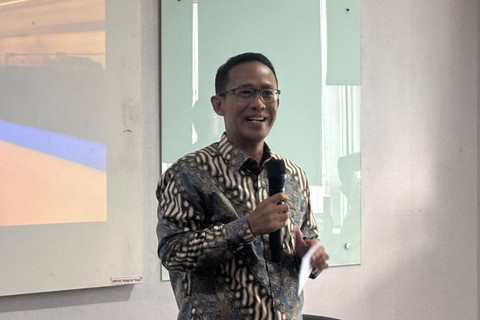 Direktur Utama MRT Jakarta (Perseroda) Tuhiyat di Wisma Mandiri, Kamis (9/10/2025). Foto: Ave Airiza Gunanto/kumparan