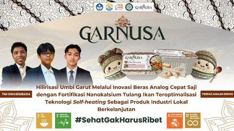 Mahasiswa Surabaya Bikin Beras Analog Cepat Saji dari Umbi Garut dan Tulang Ikan