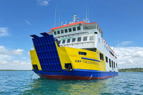 Kapal penyeberangan feri milik PT ASDP di perairan Kepulauan Riau. Foto: ASDP/HO Antara