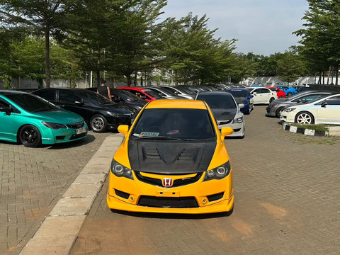 Jambore nasional komunitas Civic FD Society Indonesia di Semarang, Jawa Tengah. Foto: Dok. Civic FD Indonesia