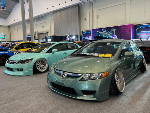 Honda Civic FD di pameran Indonesia Modification and Lifestyle Expo (IMX) 2025. Foto: Alvian Yoga Yulianto/kumparan