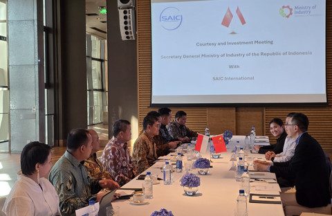 Delegasi Kemenperin RI bertemu dengan direksi SAIC Motor Corporation di Shanghai, China. Foto: Kemenperin