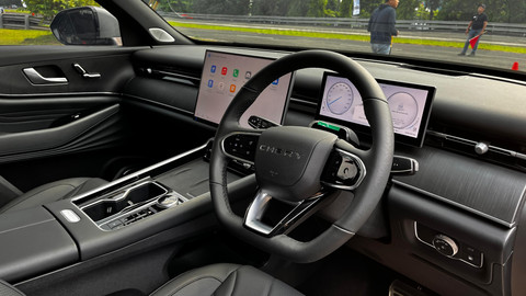 Layout dashboard Chery Tiggo 9 CSH AWD. Foto: Aditya Pratama Niagara/kumparan