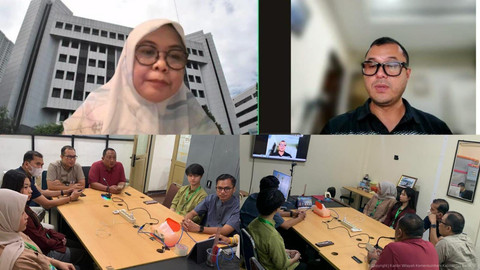 Pembahasan mekanisme pembayaran gaji PPPK Paruh Waktu secara daring. Foto: Dok. Kanwil Kemenkum Kalbar