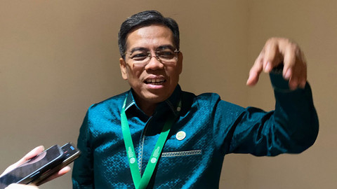 Deputi Bidang Promosi Penanaman Modal Kementerian Investasi dan Hilirisasi/BKPM, Nurul Ichwan, usai Indonesia International Sustainability Forum 2025 di JCC, Sabtu (11/10). Foto: Muhammad Fhandra/kumparan