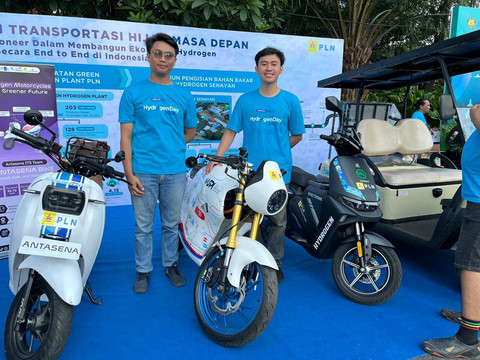 Motor listrik hidrogen bernama FCEV Jawara hasil karya tim mahasiswa UPI. Foto: Syahrul Ghiffari/kumparan