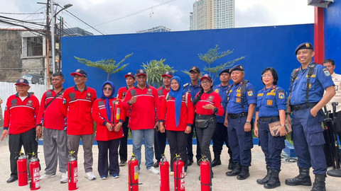 Peresmian Pos Pemadam Kebayoran Lama Utara, Jakarta Selatan, Senin (13/10/2025). Foto: Nasywa Athifah/kumparan