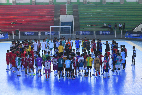 AFP Kalbar Menggelar Seleksi Detection Tingkat Provinsi Kalimantan Barat U-16 & U-19 di Gor Pangsuma. Foto: Ade Mirza/Hi!Pontianak