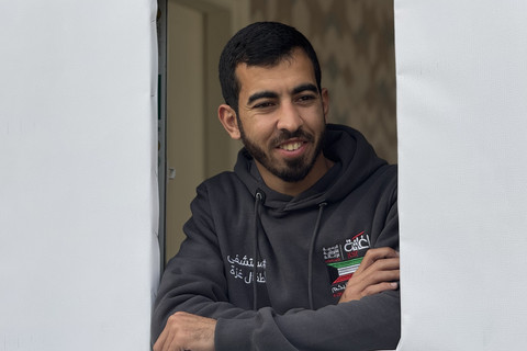 Jurnalis sekaligus aktivis Palestina, Saleh Aljafarawi. Foto: Abdallah F.s. Alattar/via REUTERS