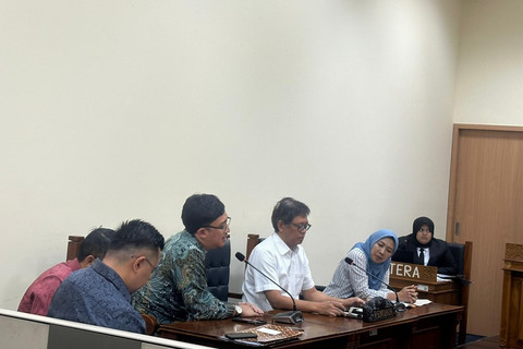 Sidang penyelesaian sengketa informasi terkait data hasil tes wawasan kebangsaan (TWK) KPK di Kantor Komisi Informasi Publik (KIP), Jakarta, Senin (13/10/2025). Foto: Jonathan Devin/kumparan